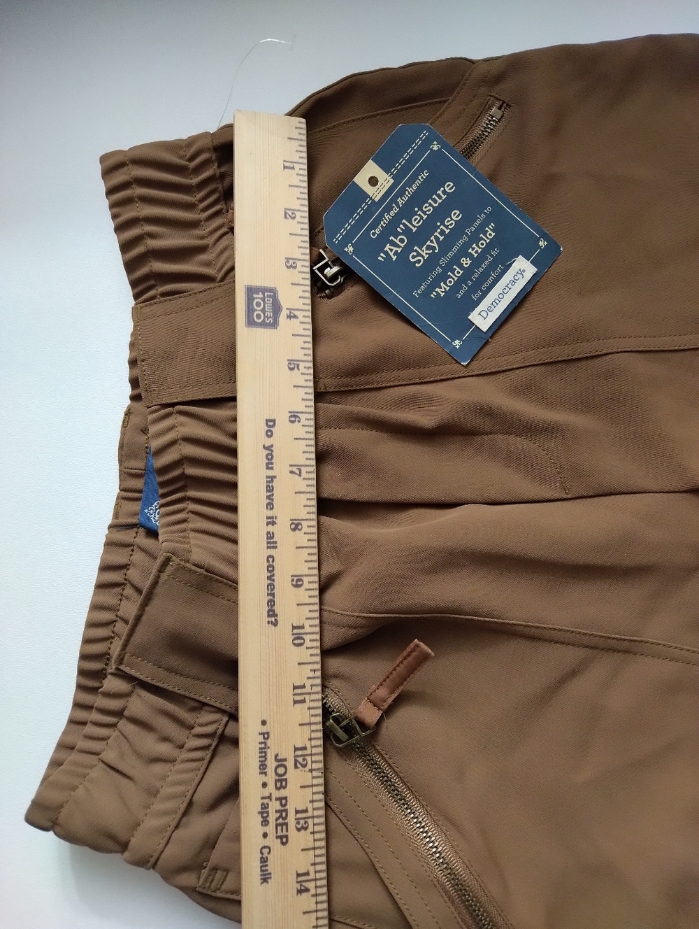 Democracy Women's Brown Elastic Cuff  Pants New Size PS - Picture 3 of 5